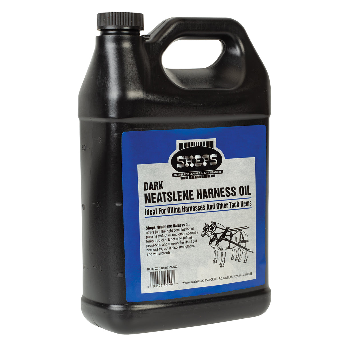 Sheps® Neatslene Harness Oil Dark, Gallon, Side