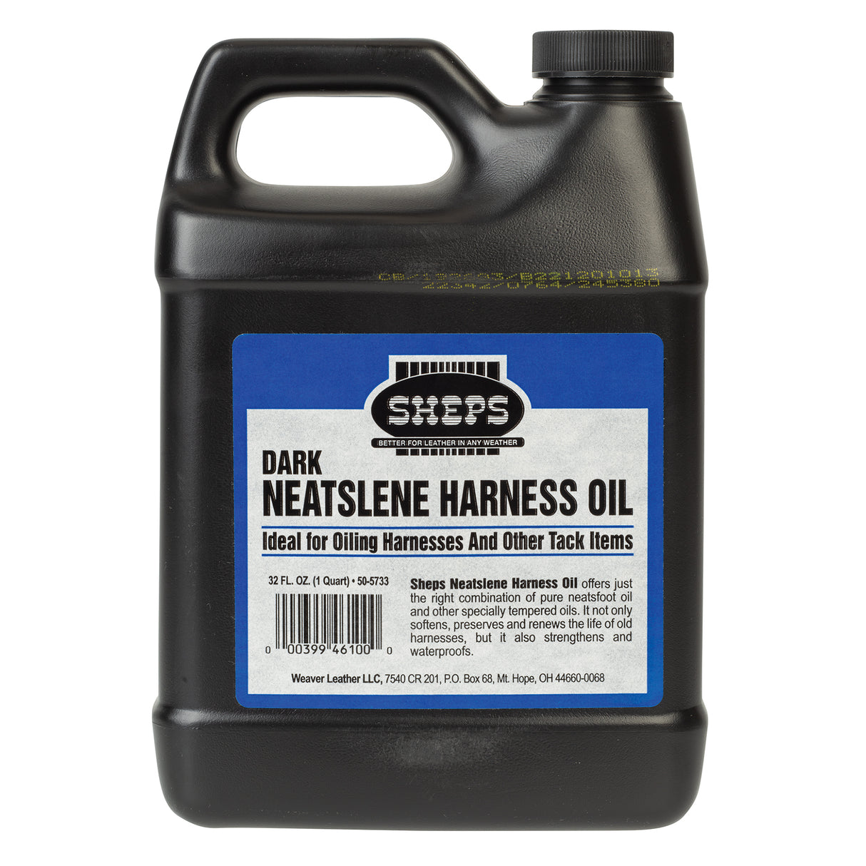 Sheps® Neatslene Harness Oil Dark, Quart, Front