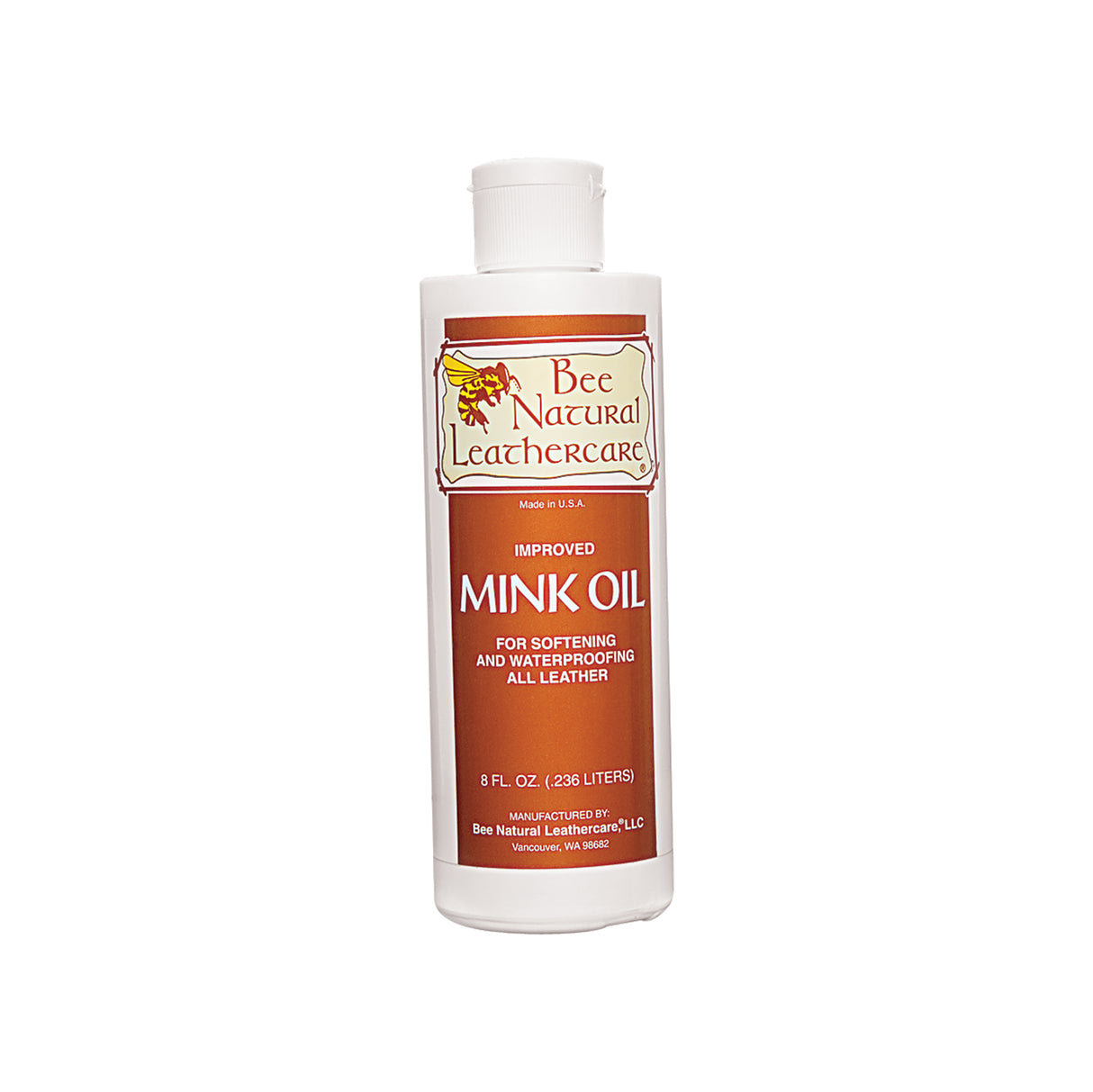 Bee Natural Mink Oil Liquid 8 oz.