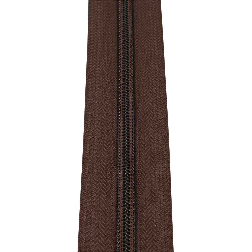 #5 Brown, YKK Coil Zipper Tape, Nylon