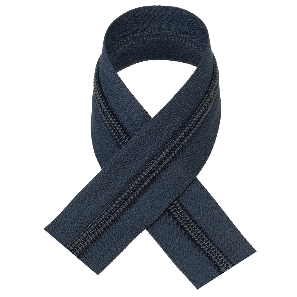 #5 Navy, YKK Coil Zipper Tape, Nylon