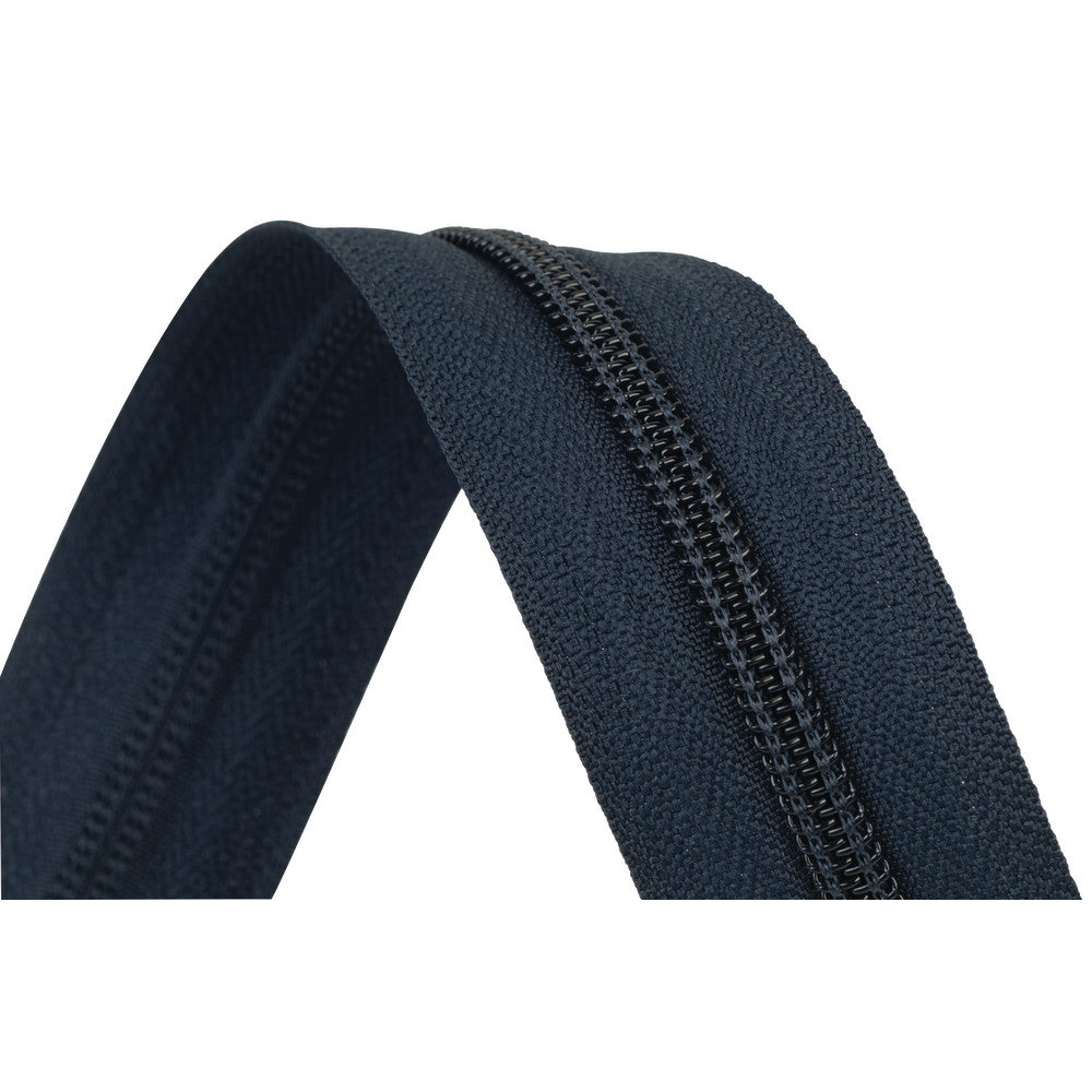 #5 Navy, YKK Coil Zipper Tape, Nylon