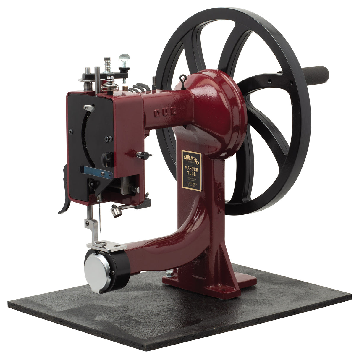 Master Tool Cub Manual Leather Sewing Machine, Aluminum