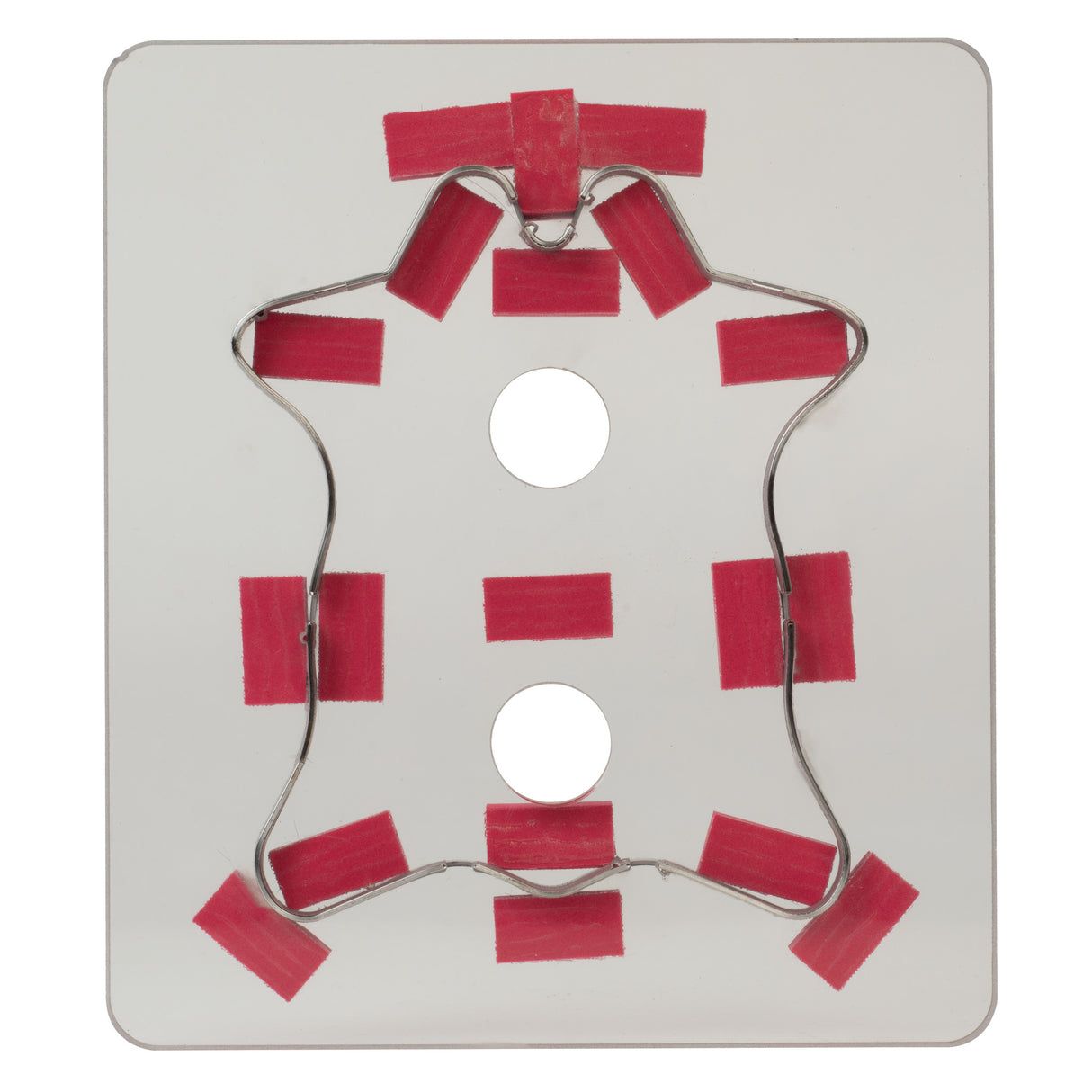 Polycarb Cutting Die, Cowhide Coaster, front