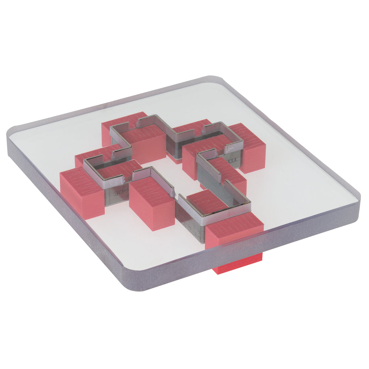 Polycarb Cutting Die, Cross, bottom