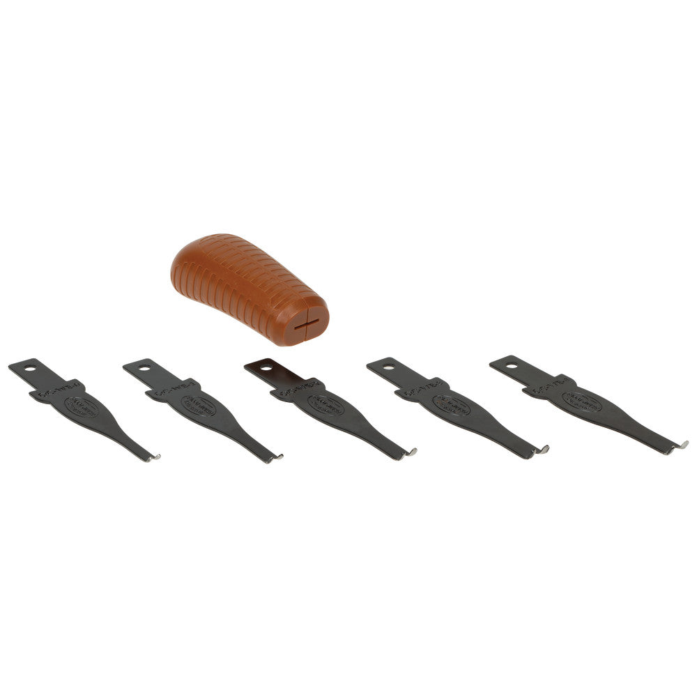 Quick Change Edge Beveler, Handle and 5 Blades (0-4)