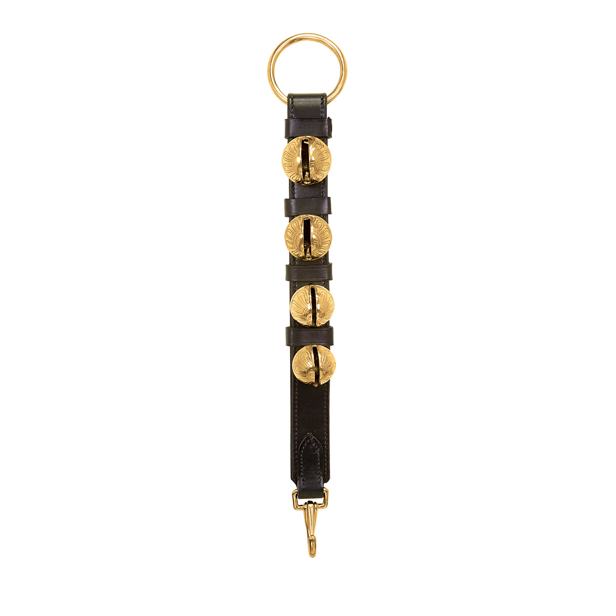 4-Bell 120 Sleigh Bell Strap, Solid Brass