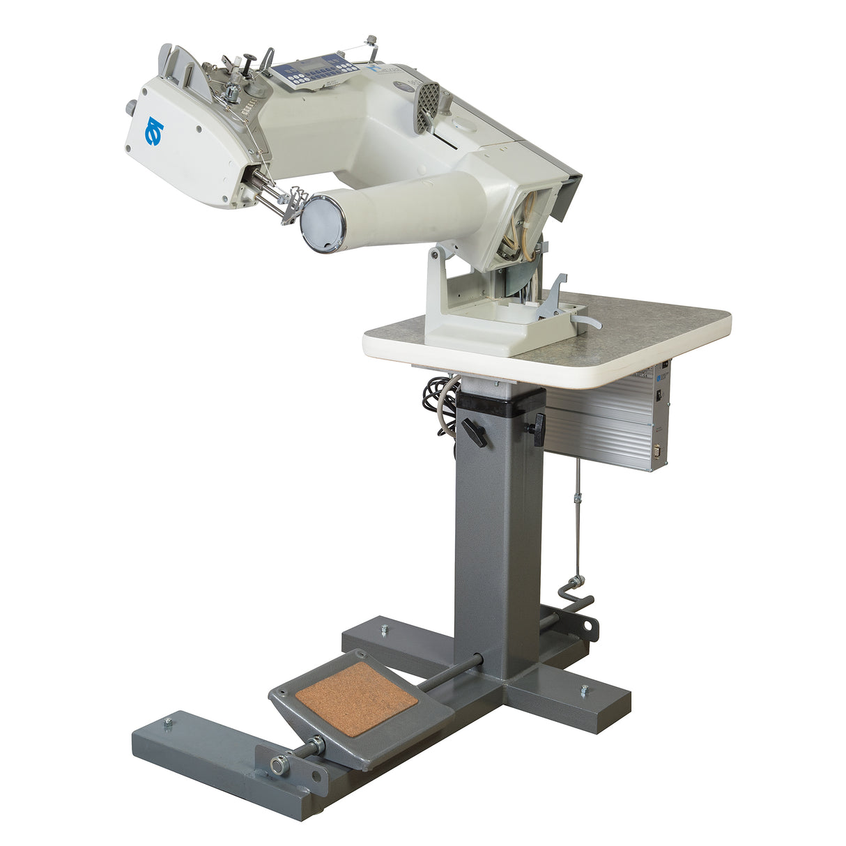 Adler 969 ECO Cylinder Arm Leather Sewing Machine, Complete with Stand, open