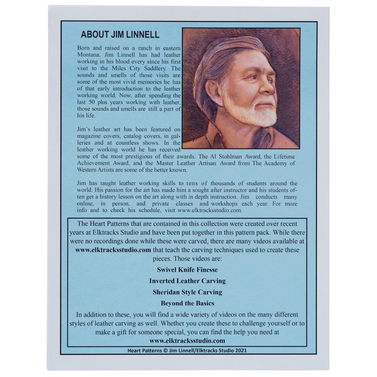 Heart Patterns by Jim Linnell, Back