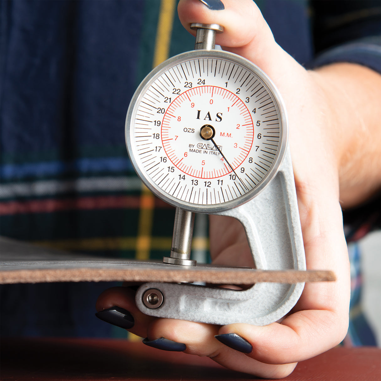 Leather Thickness Gauge, 1" Throat