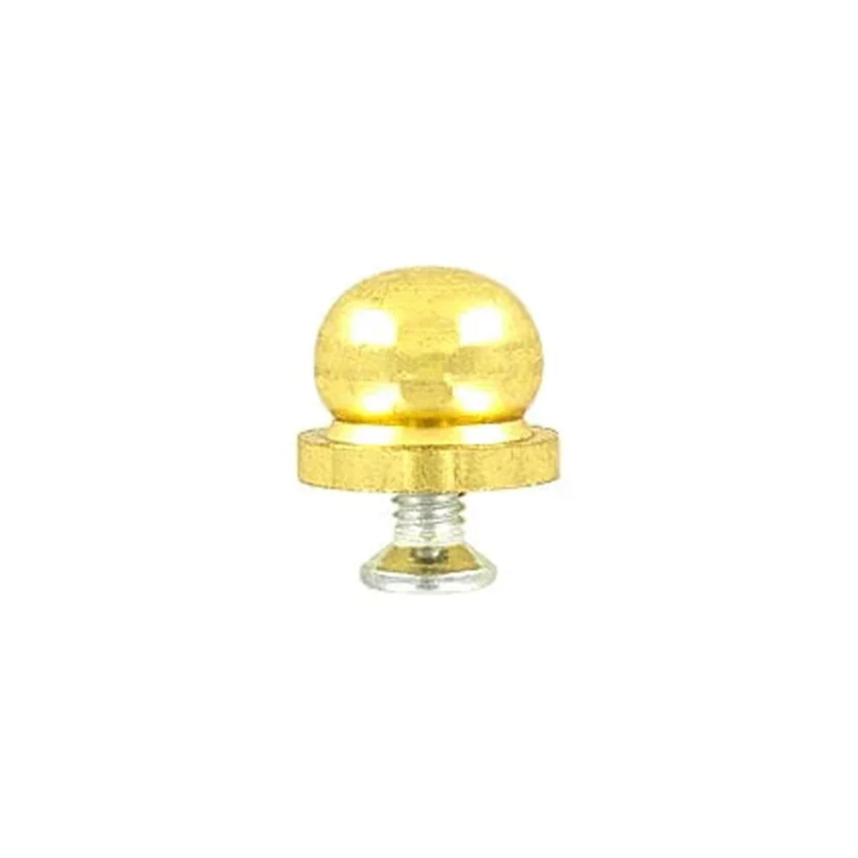 1/2" Brass, Ball on Base Handbag Bottom Stud, Solid Brass-PK5
