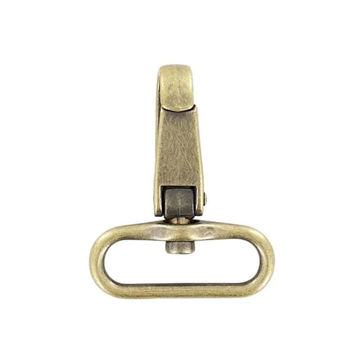 1 1/2" Antique Brass, 2 1/4" Lever Swivel Snap Hook, Zinc Alloy