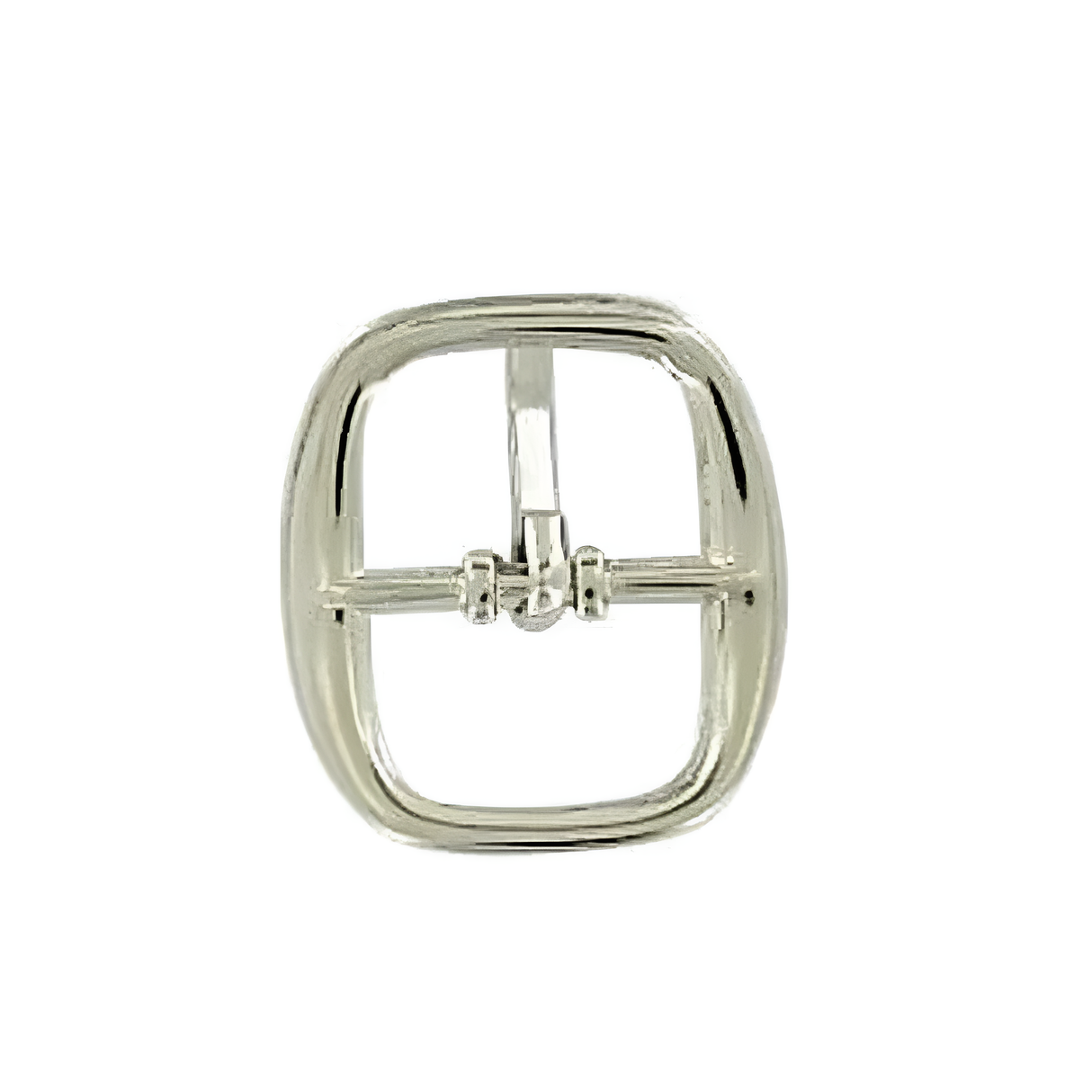 1/2" Nickel, 20x23mm Center Bar Buckle, Zinc Alloy