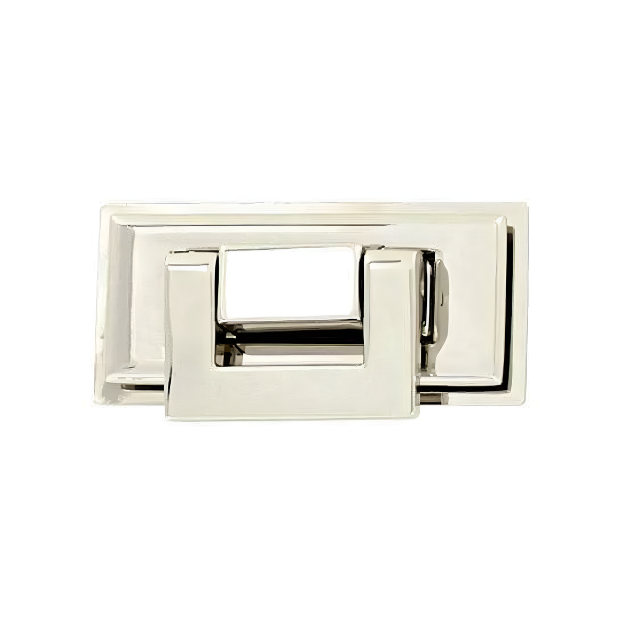 2 1/4" Shiny Nickel, Flap Lock, Zinc Alloy