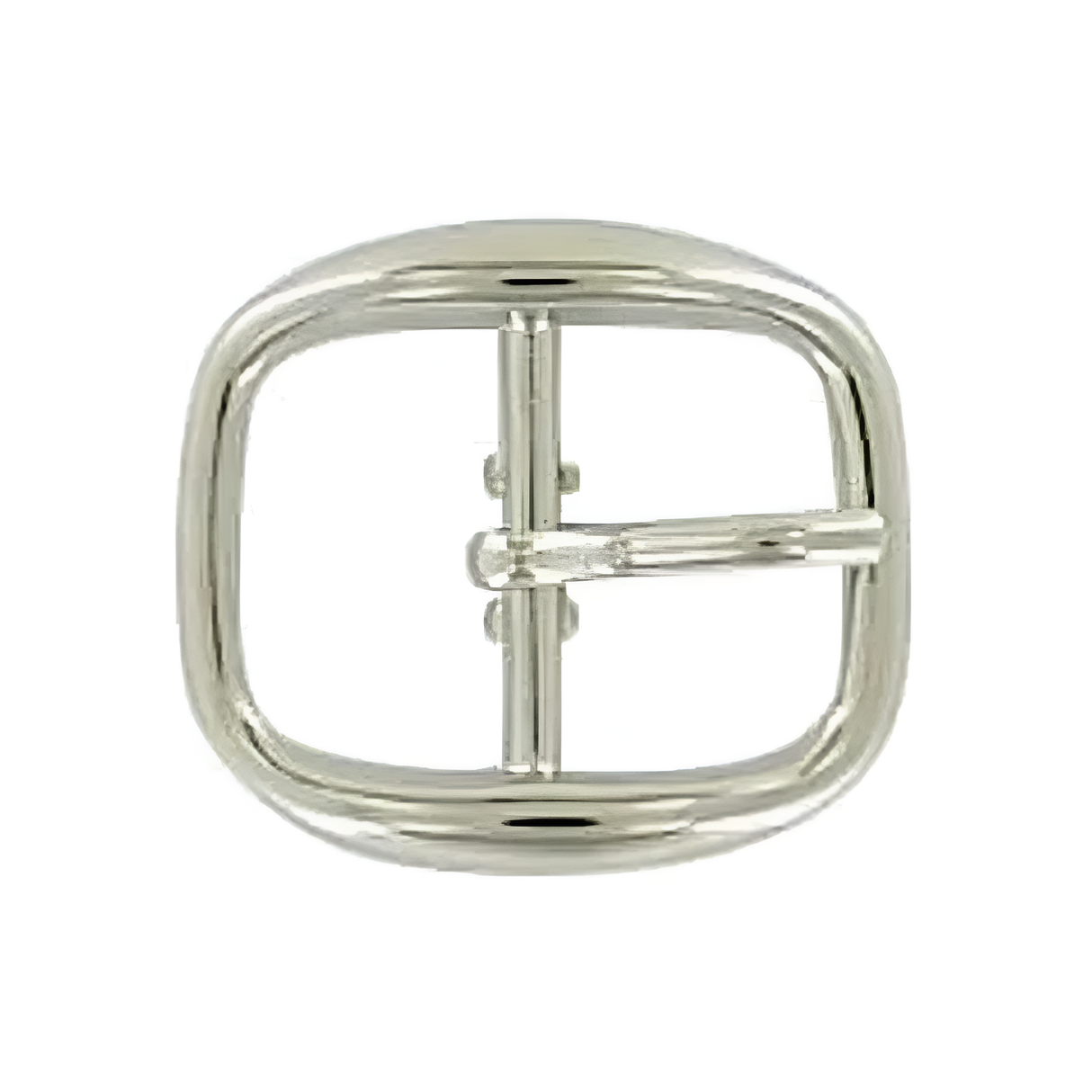 1/2" Nickel, 20x23mm Center Bar Buckle, Zinc Alloy