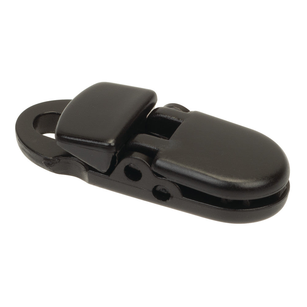 1 1/2" Black, CueClip, Plastic