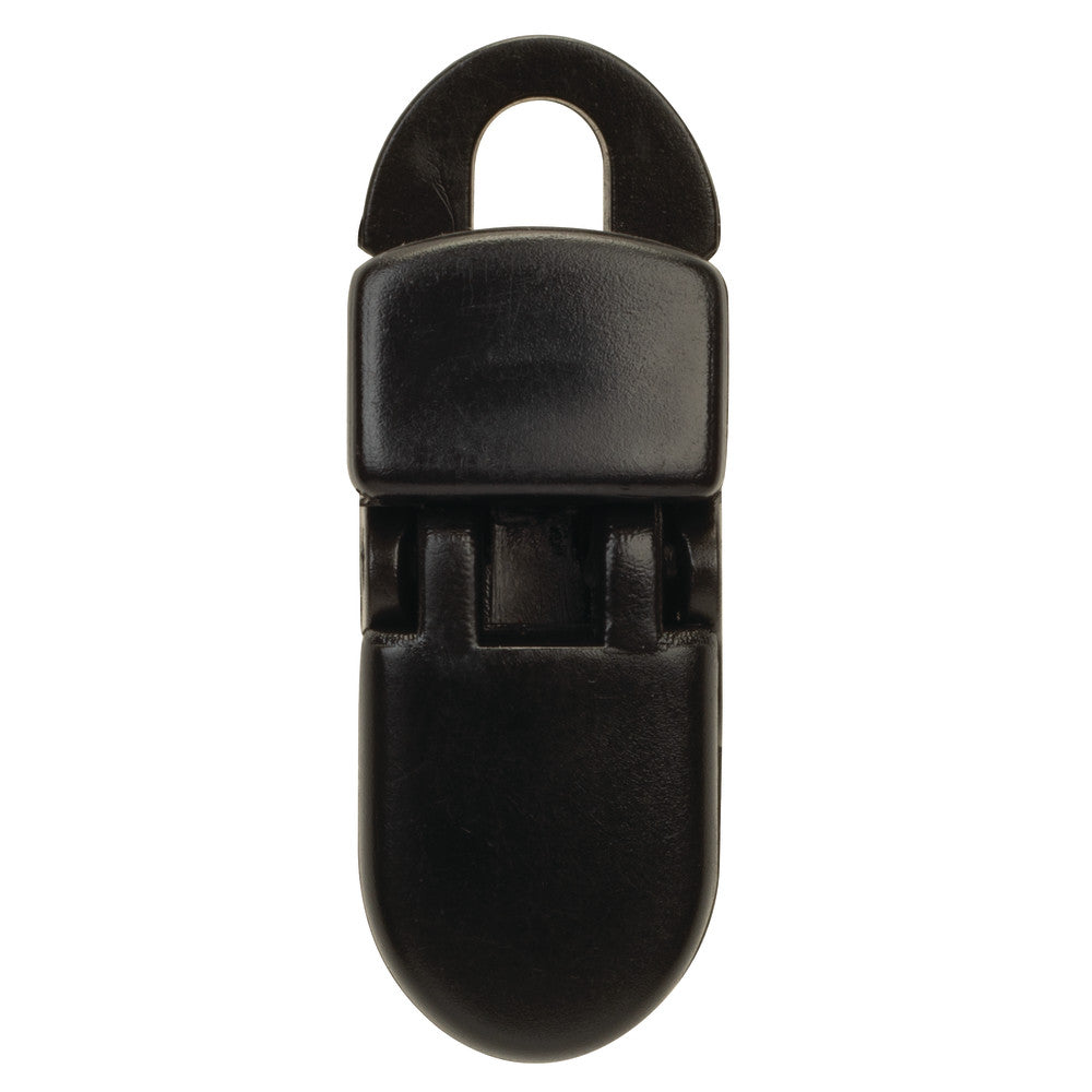 1 1/2" Black, CueClip, Plastic