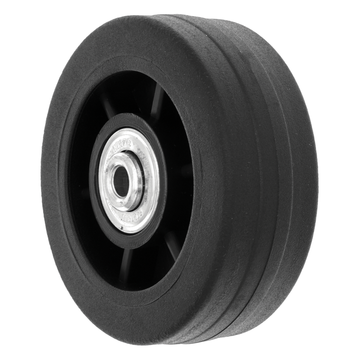 68mm Black, Wheel w/ Ball Bearing, Plastic