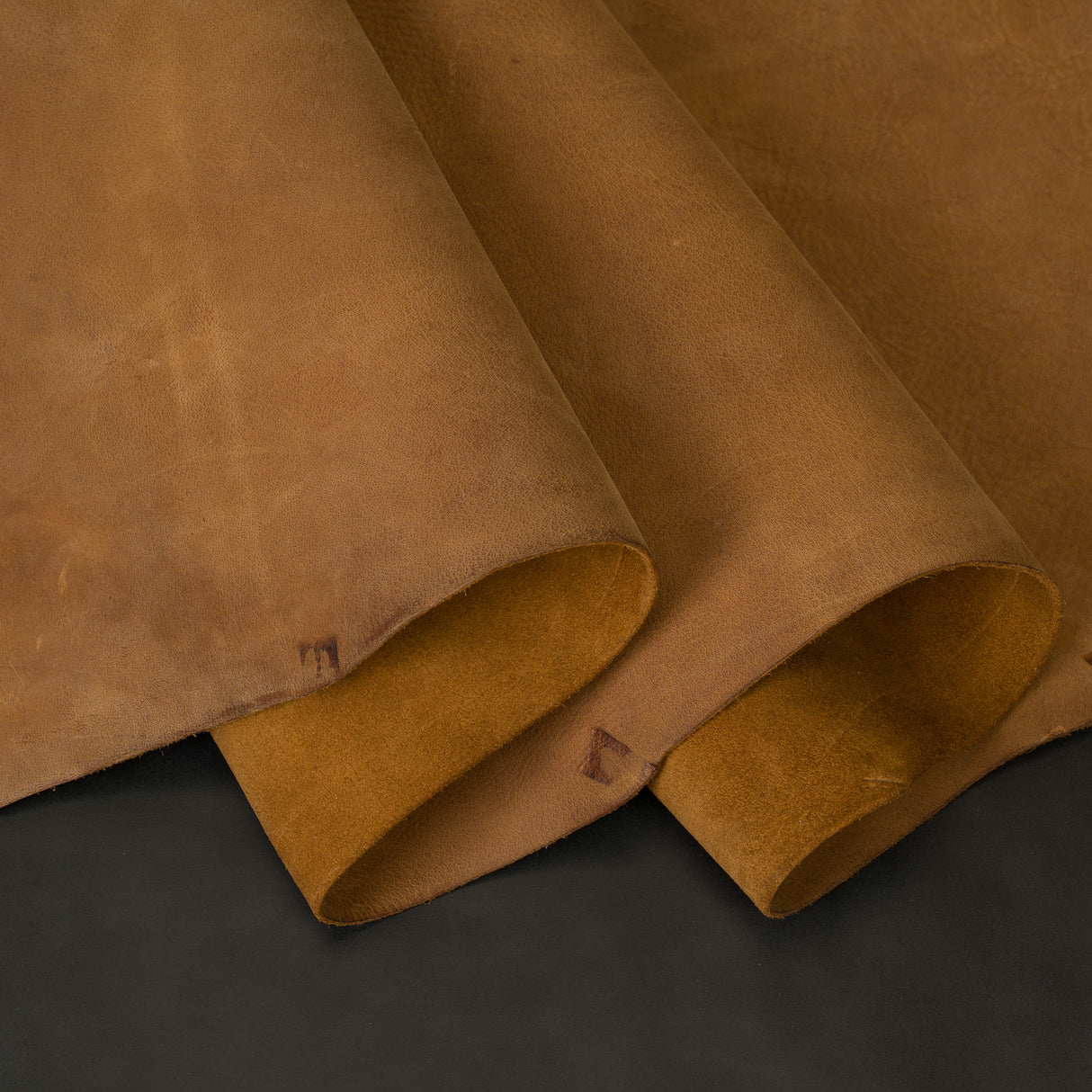 Water Buffalo Leather Side, Crazy Horse Brown