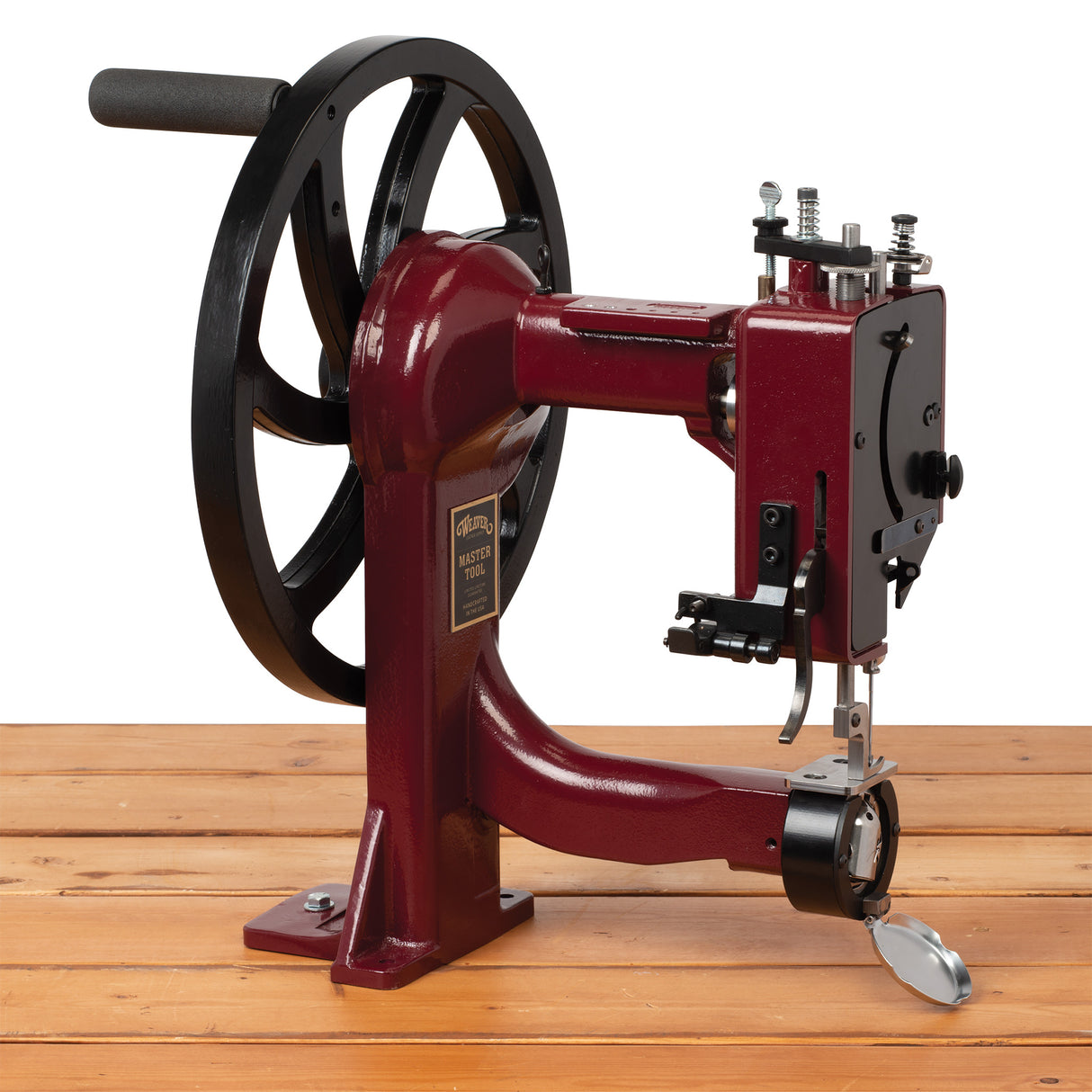 Master Tool Cub Manual Leather Sewing Machine, Aluminum