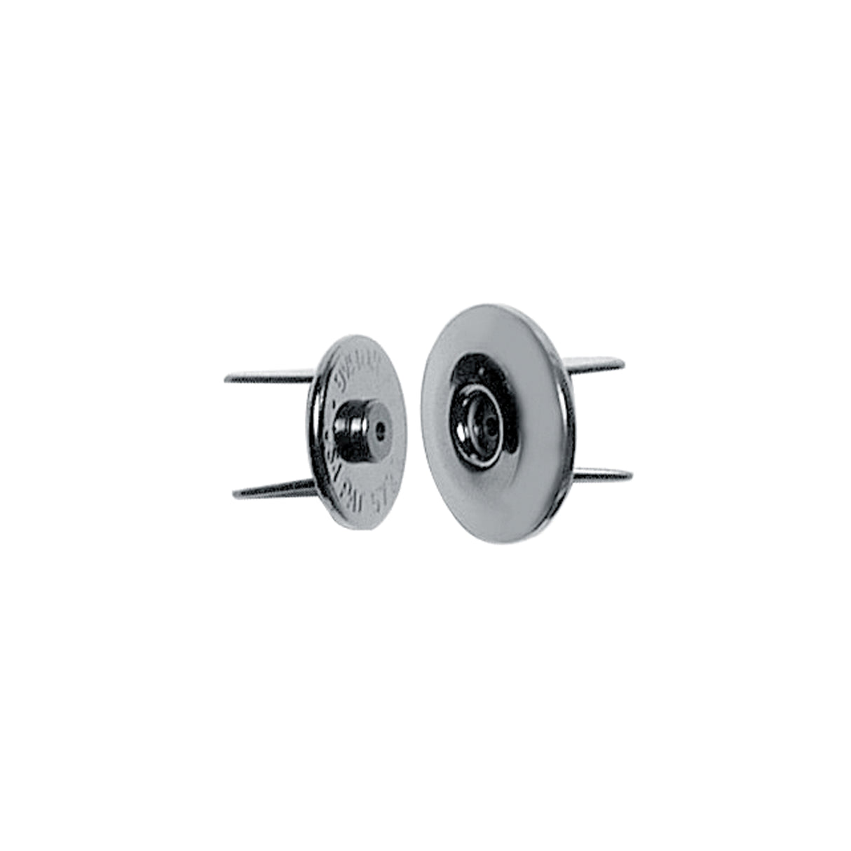 15mm Nickel, Beveloped Low Profile Magnetic Snap, Steel