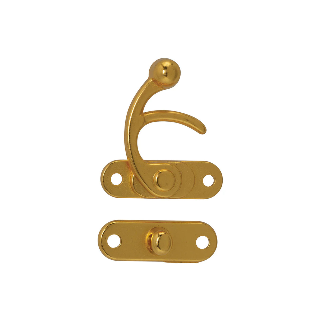 1 3/16" Gold, Swing Lock Clasp, Zinc Alloy