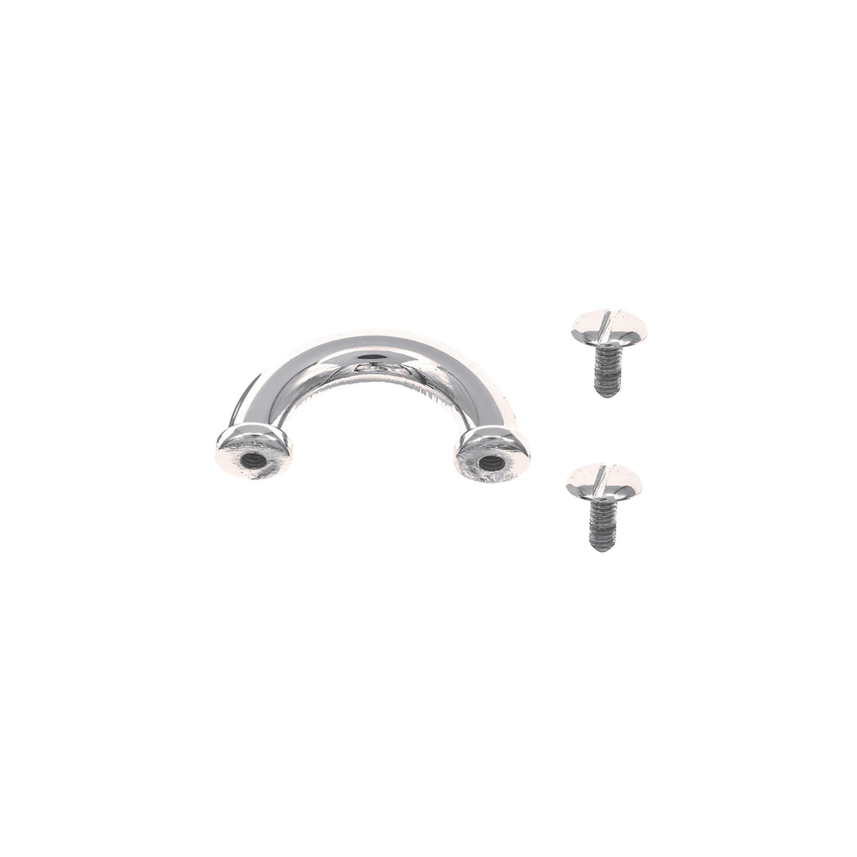 1 1/4" Nickel, Padlock Keeper, Handle Loop, Zinc Alloy