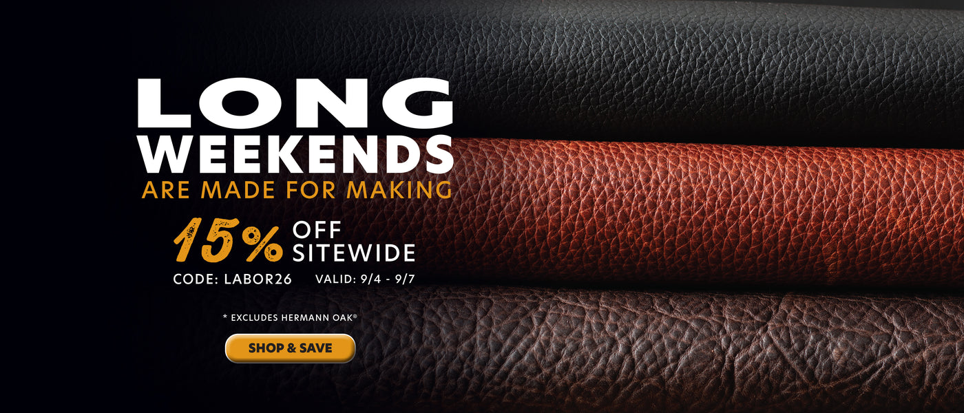 Labor Day Weekend Sale: 15% off sitewide with code LABOR26, valid September 4–7. Excludes Hermann Oak® products.