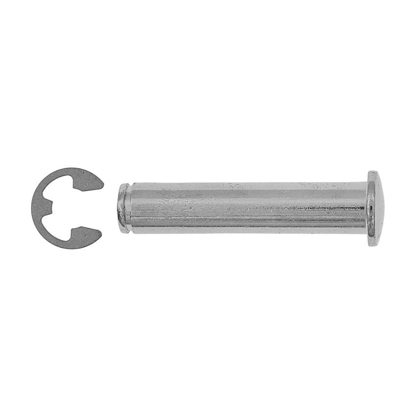 1 7/16", Silver, Wheel Axle and Clip, Zinc Alloy