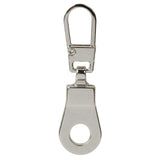 1 5/8" Shiny Nickel, Zipper Pull Replacement, Steel, #ZP-35-NIC
