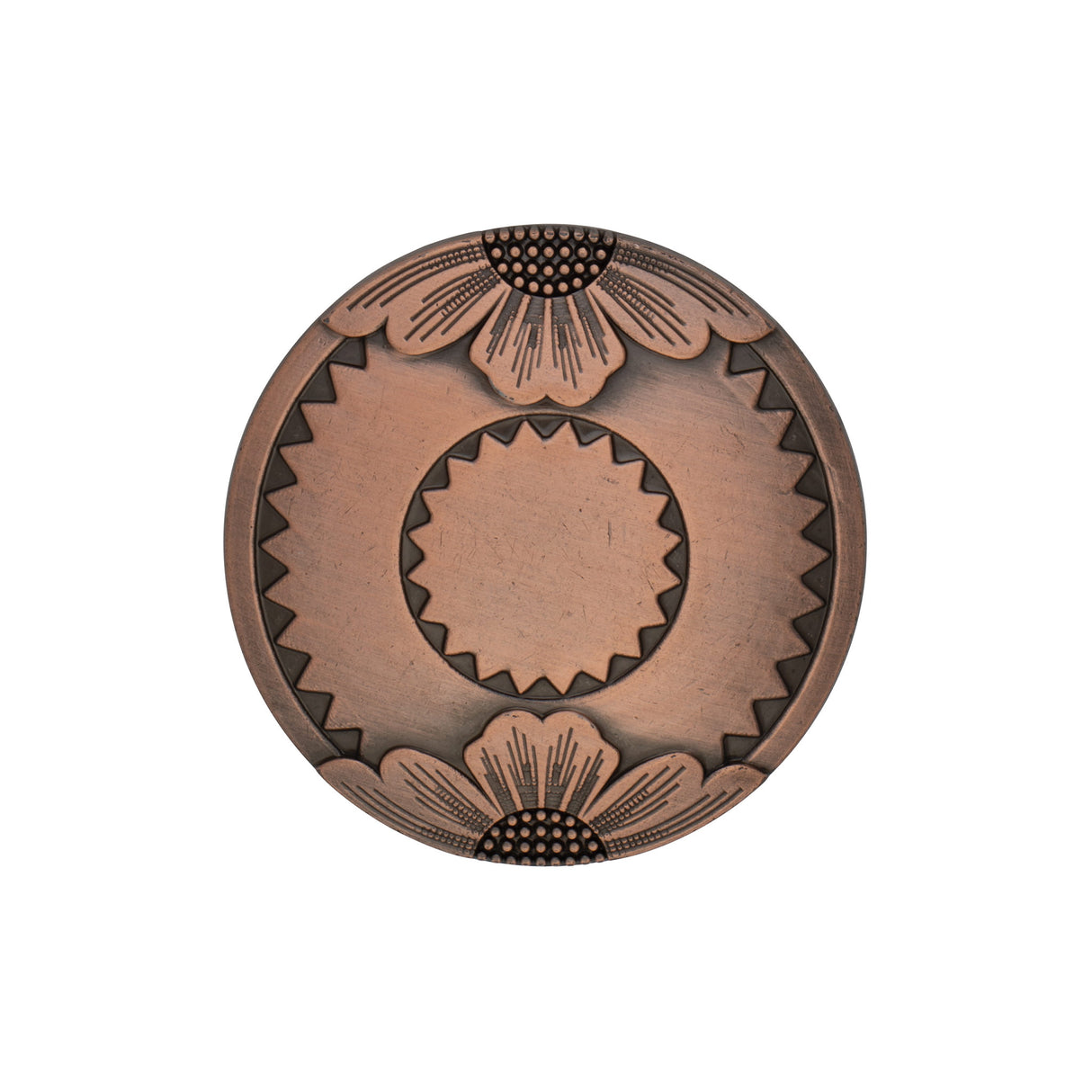 Jeremiah Watt Saltlick Flower Concho, 1-1/2"