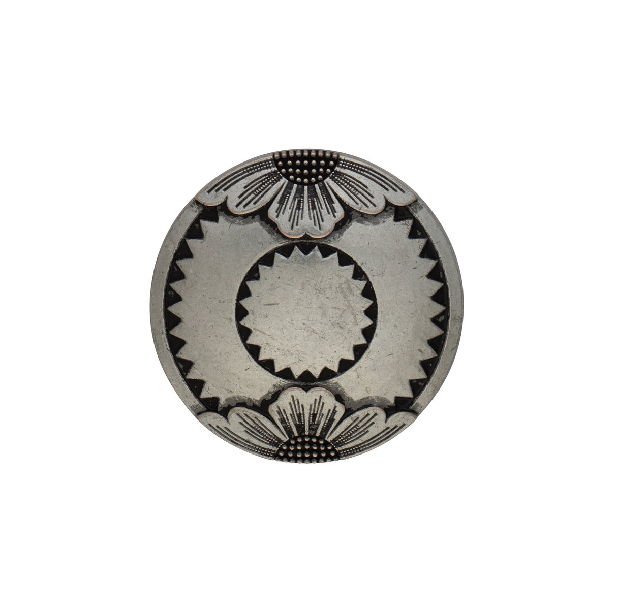 Jeremiah Watt Saltlick Flower Concho, 1-1/2"