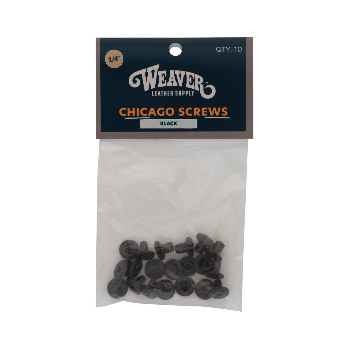 10-Pack of #D5038 Chicago Screws, Plain, 1/4"