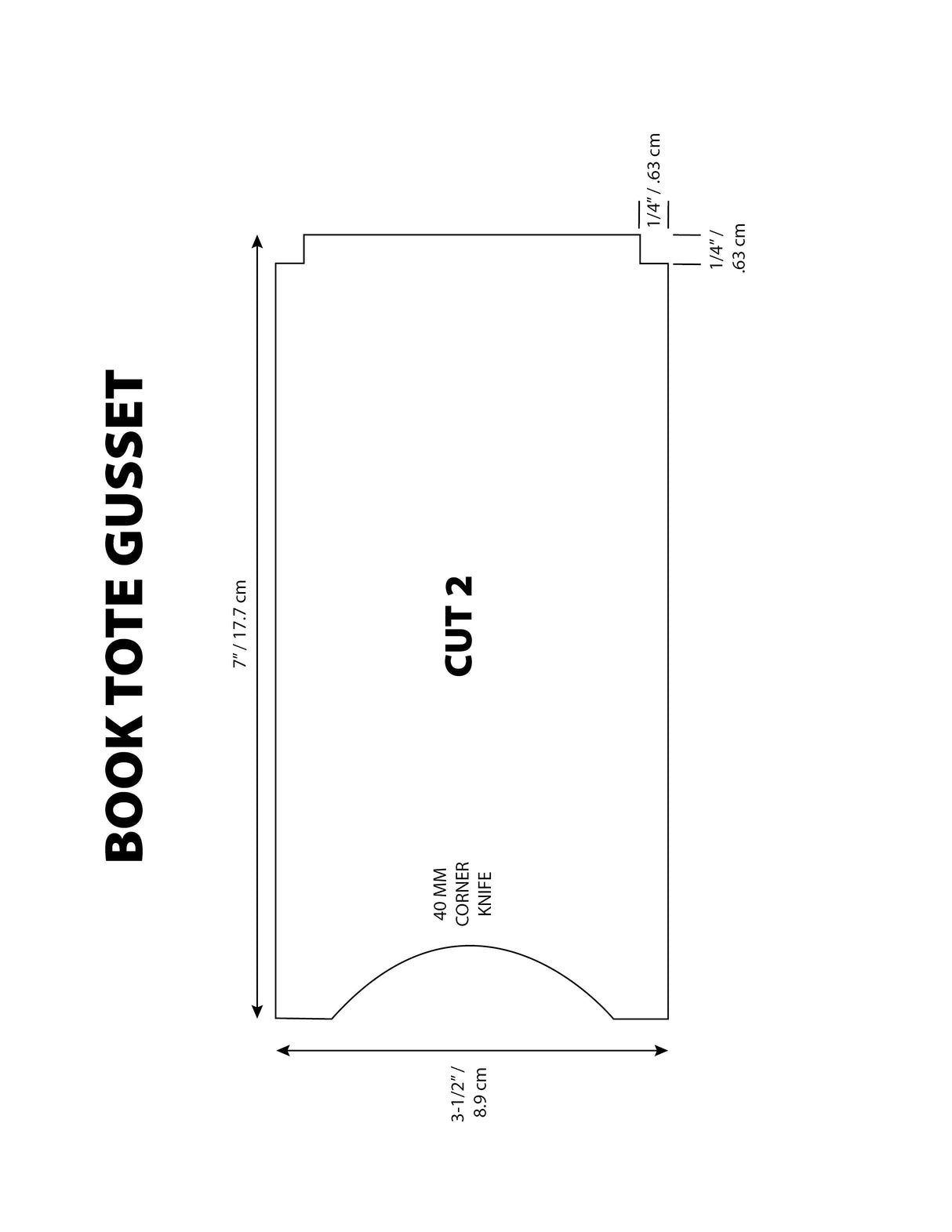 Book Tote Downloadable Pattern