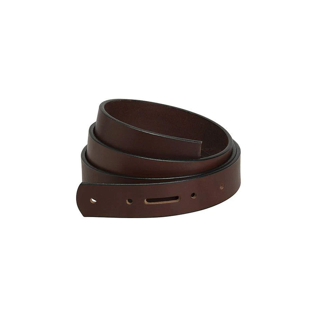 English Bridle Belt Blank with Snap Holes & Edge Paint
