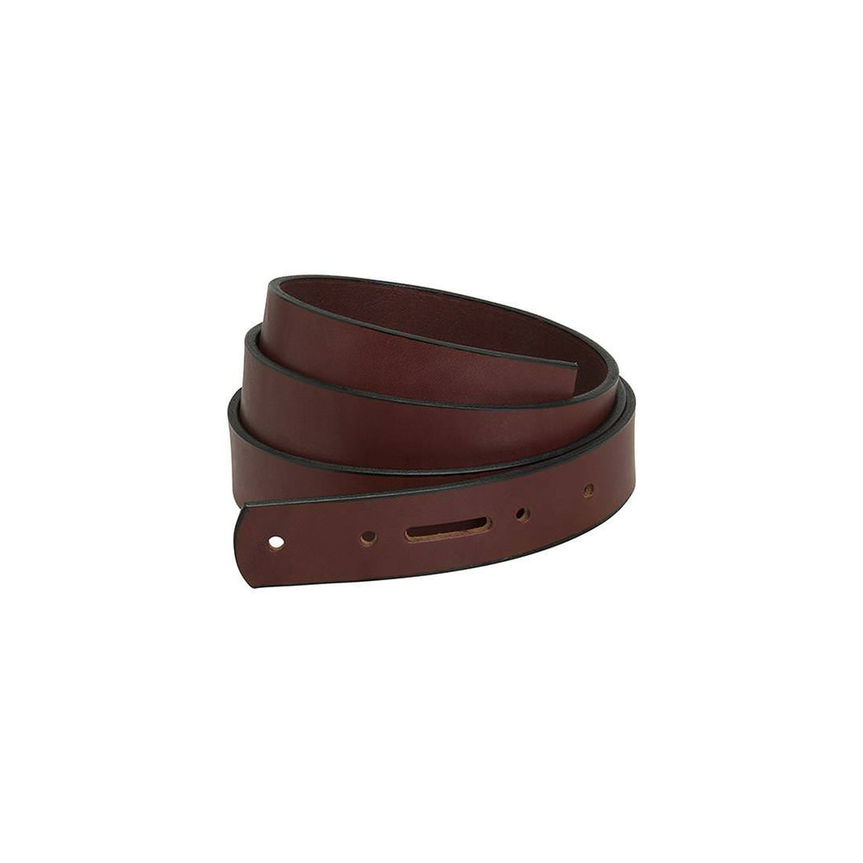 English Bridle Belt Blank with Snap Holes & Edge Paint
