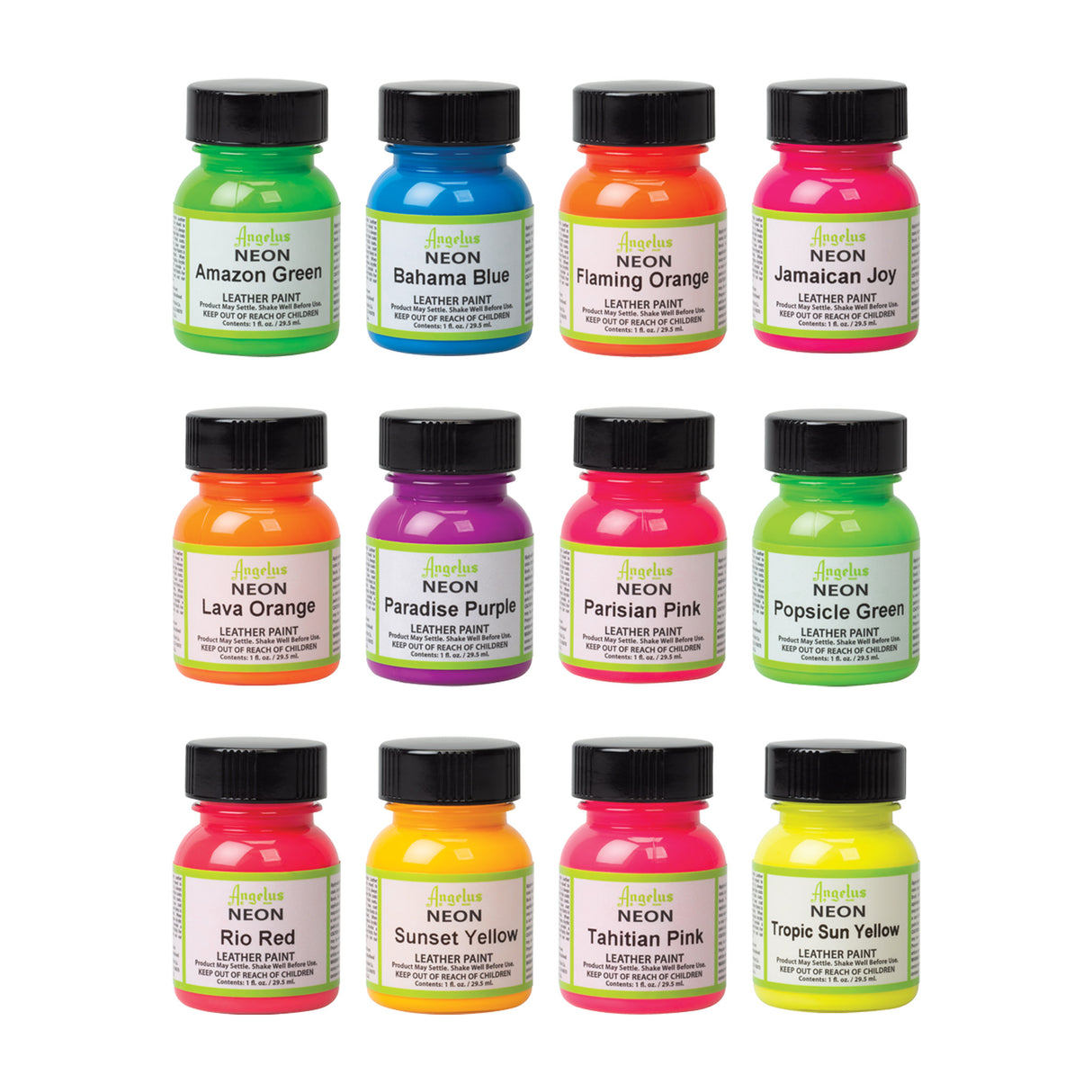 Angelus® Neon Leather Paint, 1 oz.