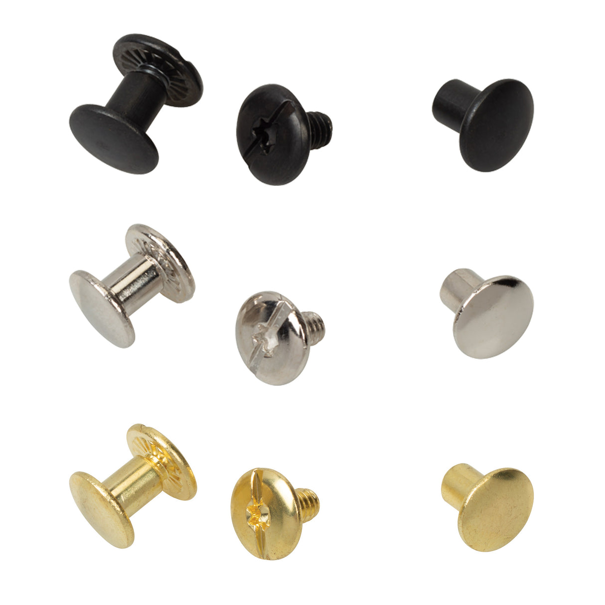 10-Pack of #D5038 Chicago Screws, Plain, 1/4"