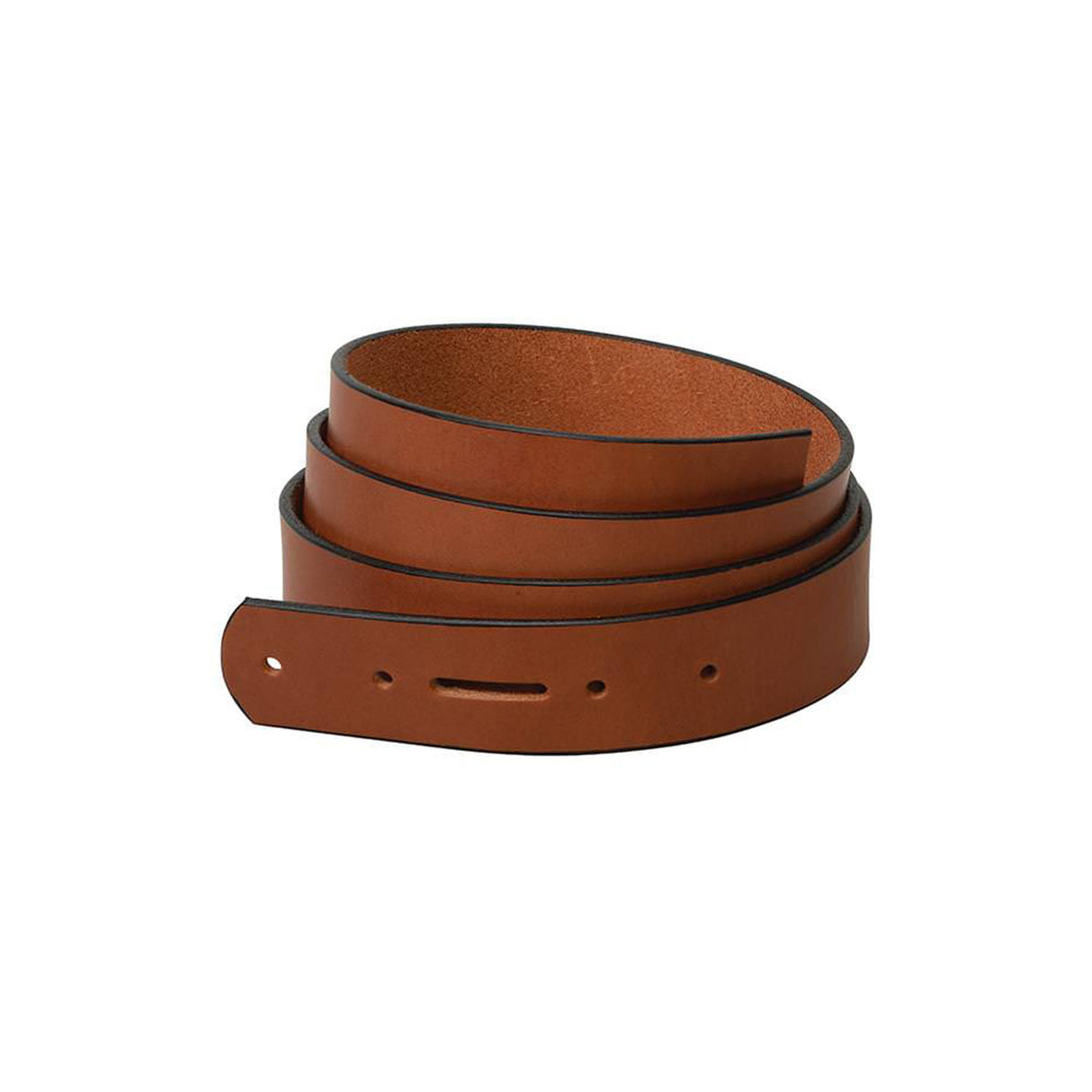 English Bridle Belt Blank with Snap Holes & Edge Paint