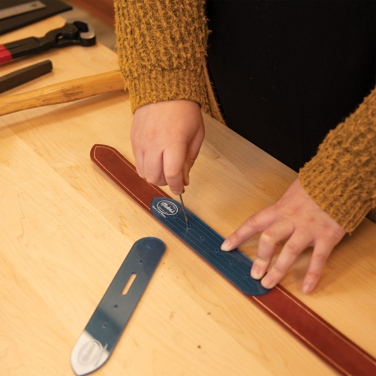 Natural Strap Belt Blank, 8/9 oz.