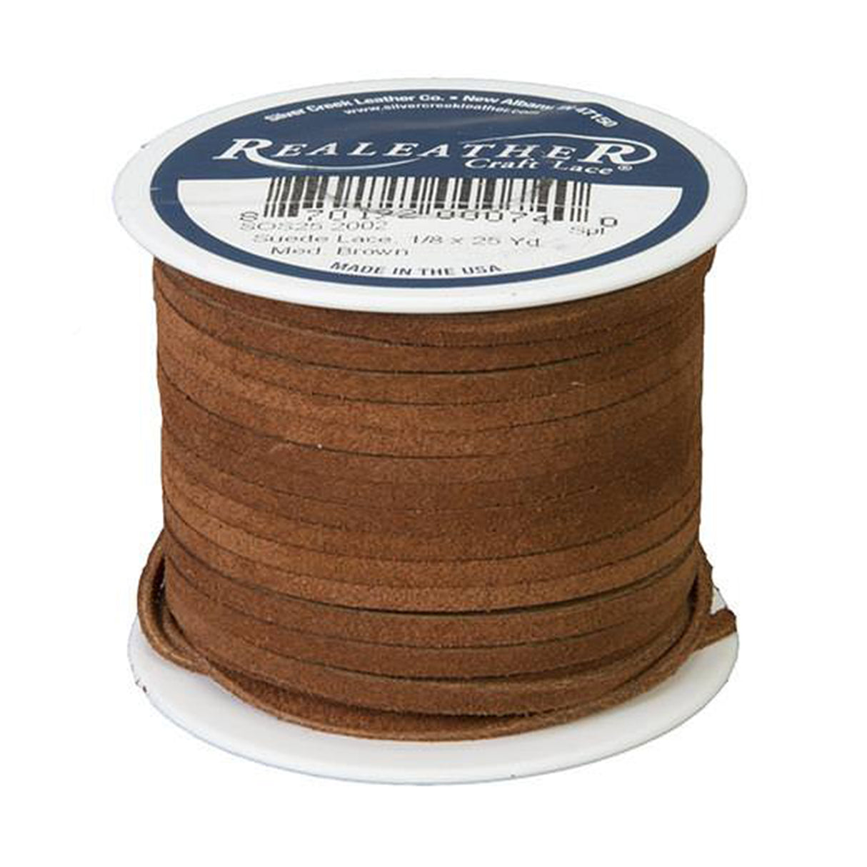 Spooled Suede Lace, 1/8" x 25 yards