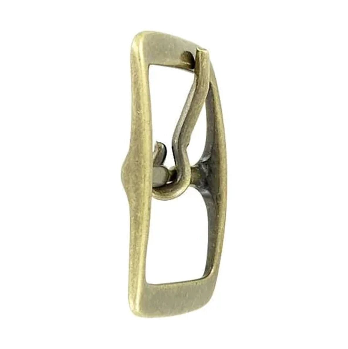 1 1/2" Antique Brass, Center Bar Buckle, Solid Brass