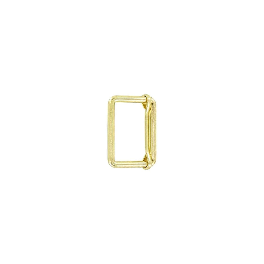 1 1/2" Brass, Cast Adjustable Strap Slide, Zinc Alloy