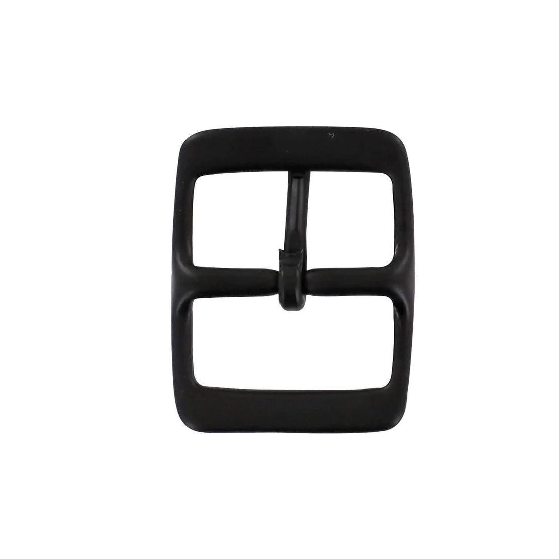 1 1/4" Black, 1.5"x2" Center Bar Buckle, Solid Brass