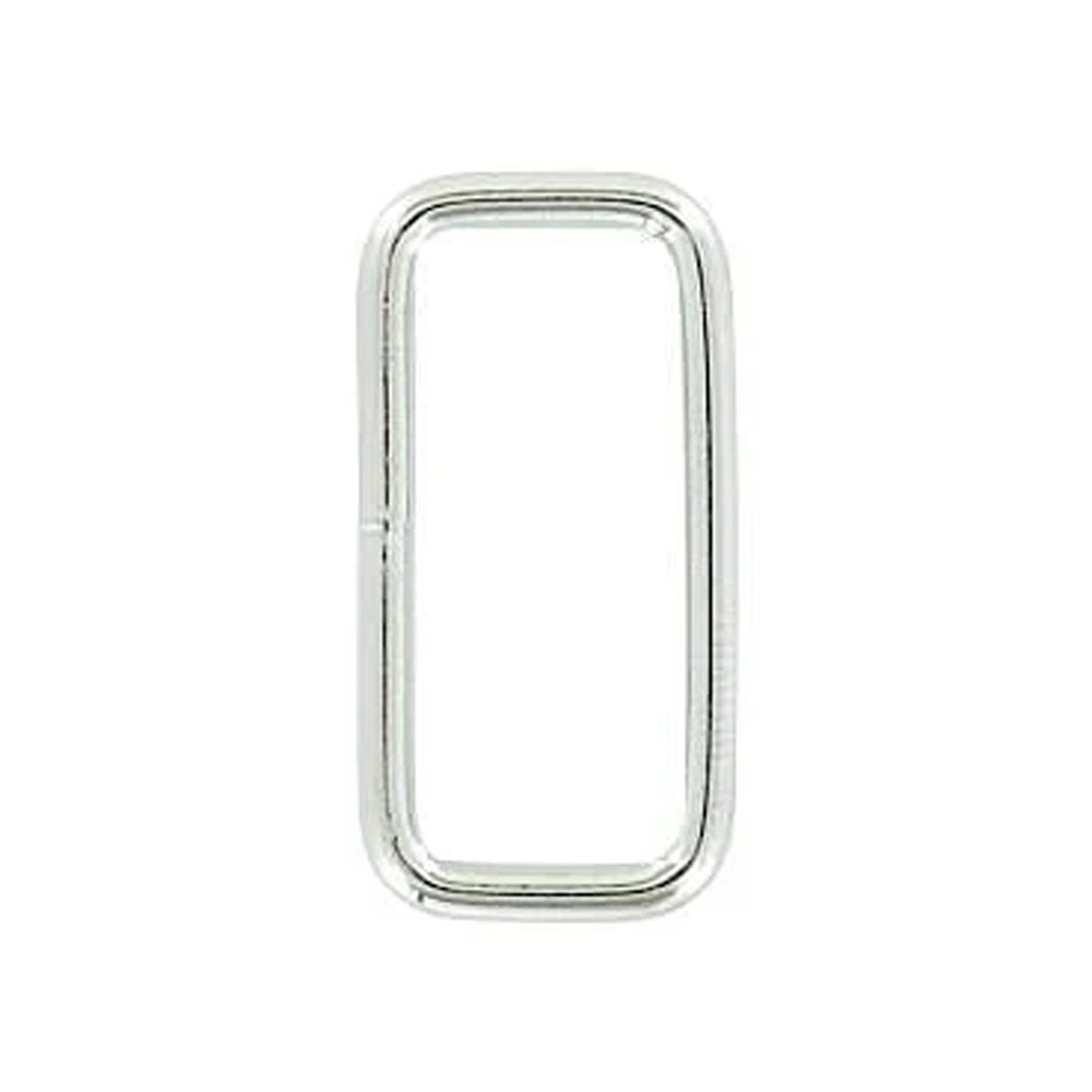 1 1/4", Nickel Plated, Welded Rectangular Ring, Steel