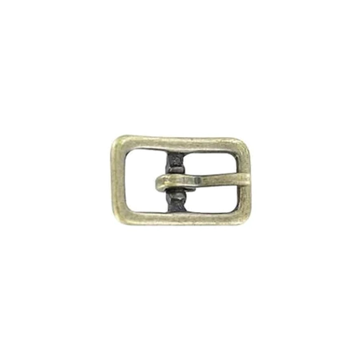 1/2" Antique Brass, Center Bar Buckle, Solid Brass