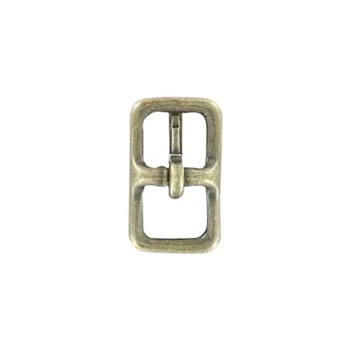 1/2" Antique Brass, Center Bar Buckle, Solid Brass
