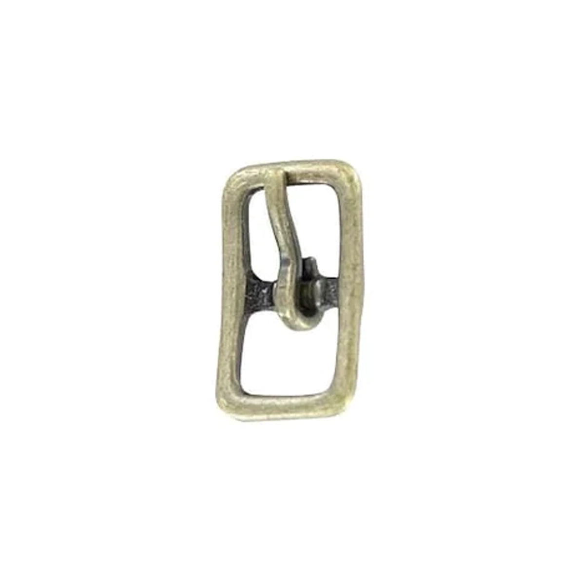 1/2" Antique Brass, Center Bar Buckle, Solid Brass