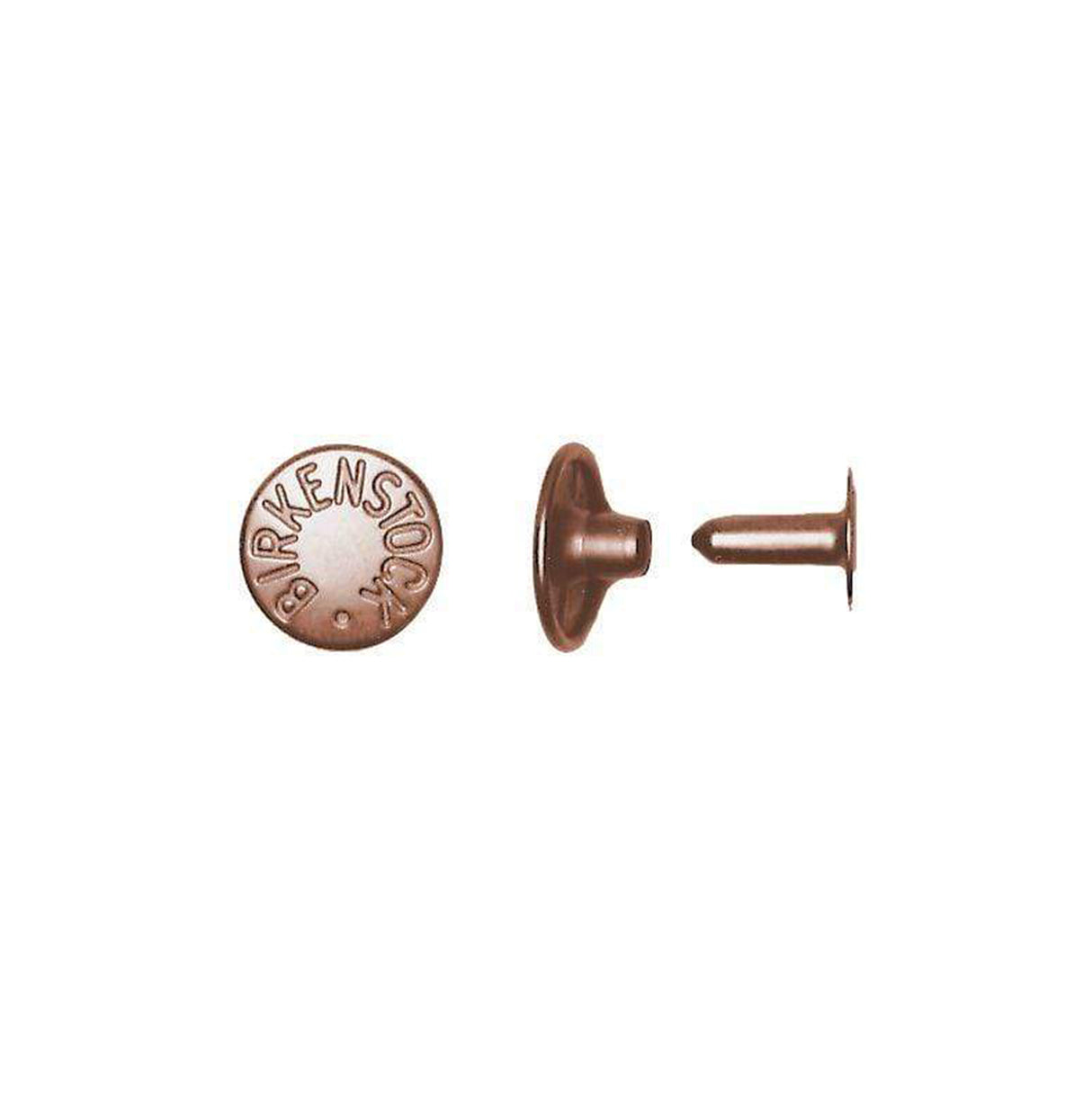 1/2" Antique Copper, Birkenstock Rivet with Cap, Zinc Alloy