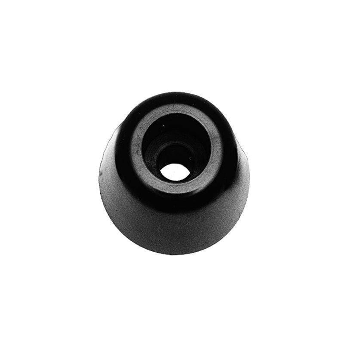 1/2", Black, Bottom Stud, Plastic